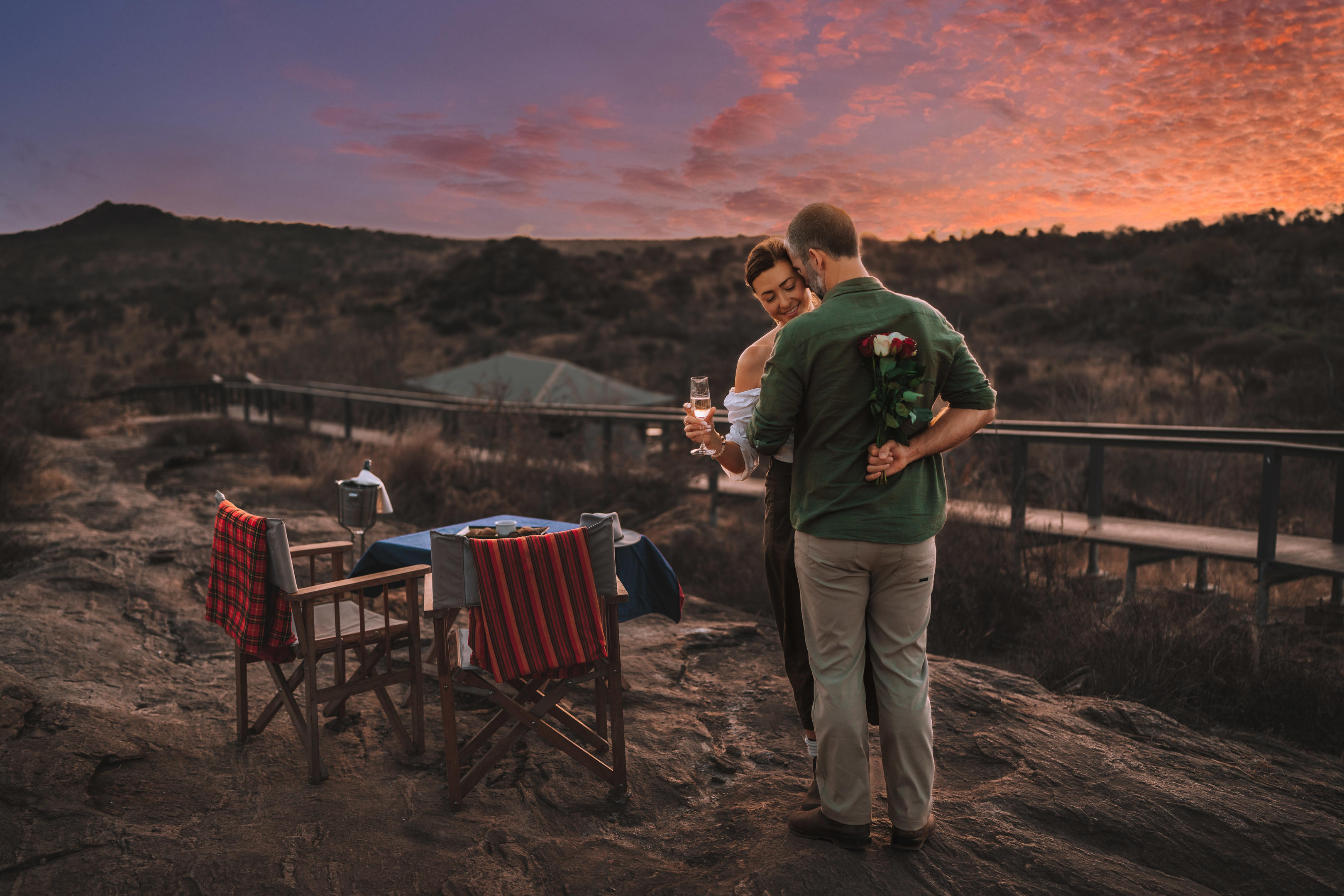 Lodge setting overlooking Tarangire landscape